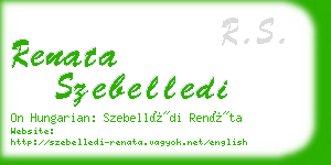 renata szebelledi business card